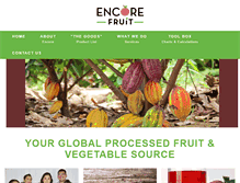 Tablet Screenshot of encorefruit.com